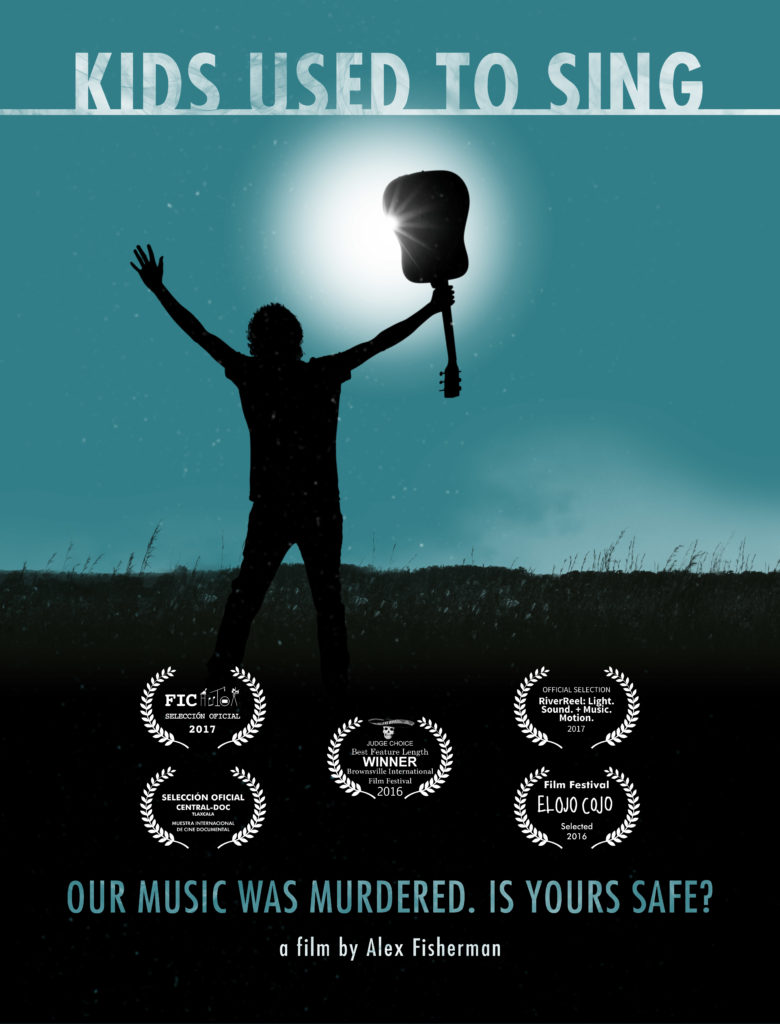 Kids Used to Sing poster with festival laurels